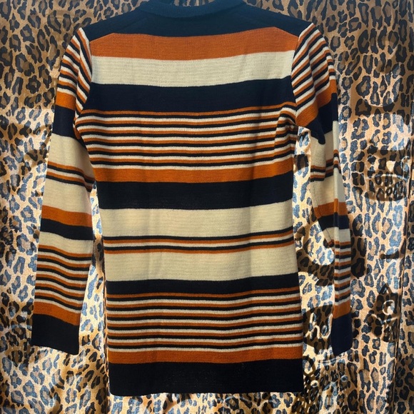 Striped Long Sleeve Polo Sweater - Picture 4 of 4